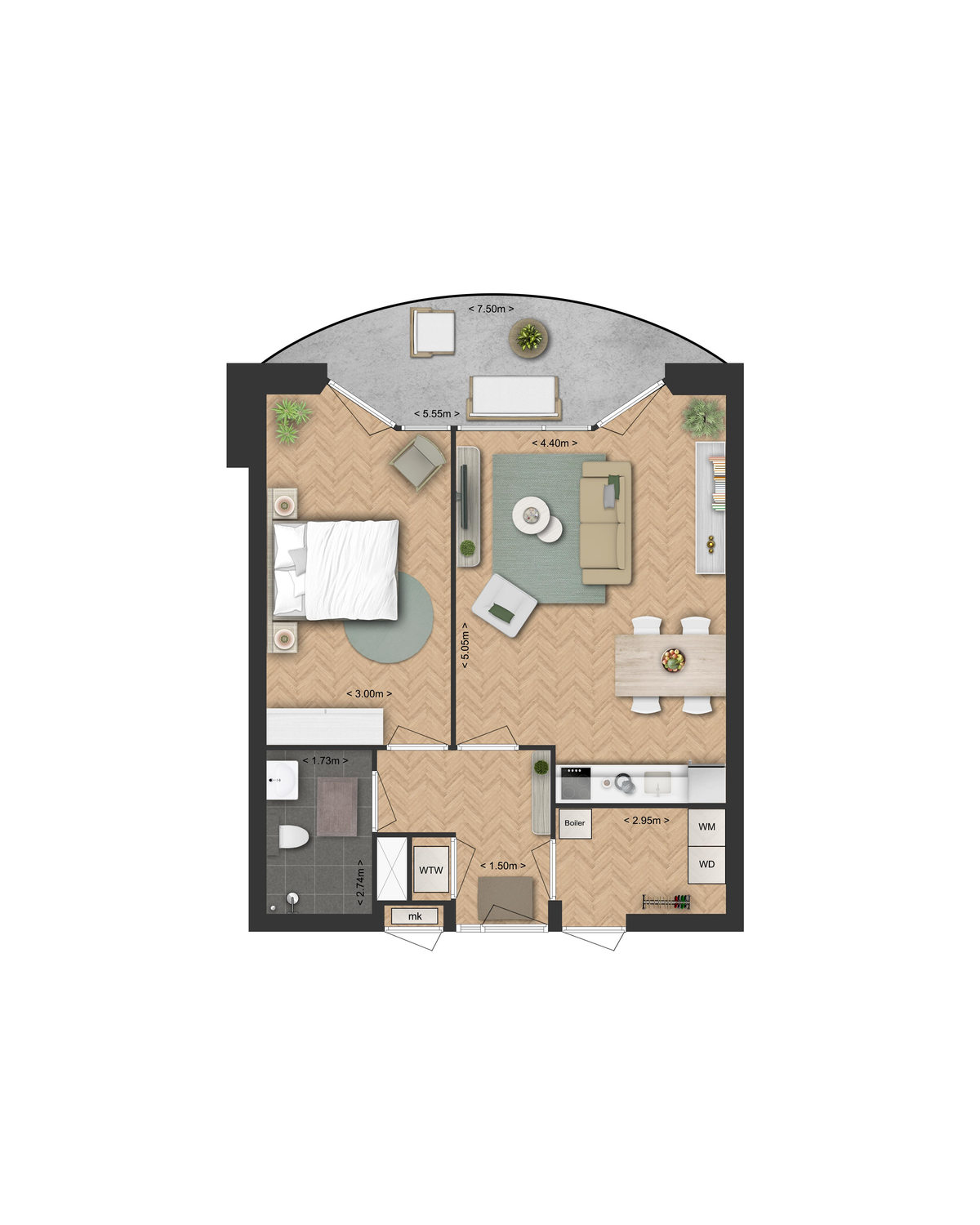 Médoclaan – appartement – Maastricht | 1225.00 EUR