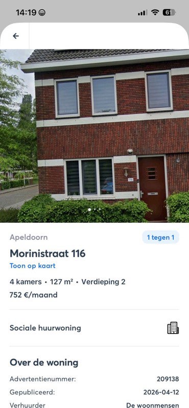 Morinistraat – appartement – Apeldoorn | 750.00 EUR