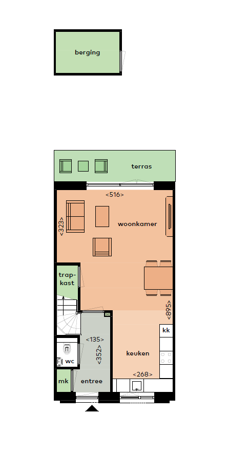 Abraham Bloemaart Corneliszstraat – huis – Gorinchem | 1415.00 EUR