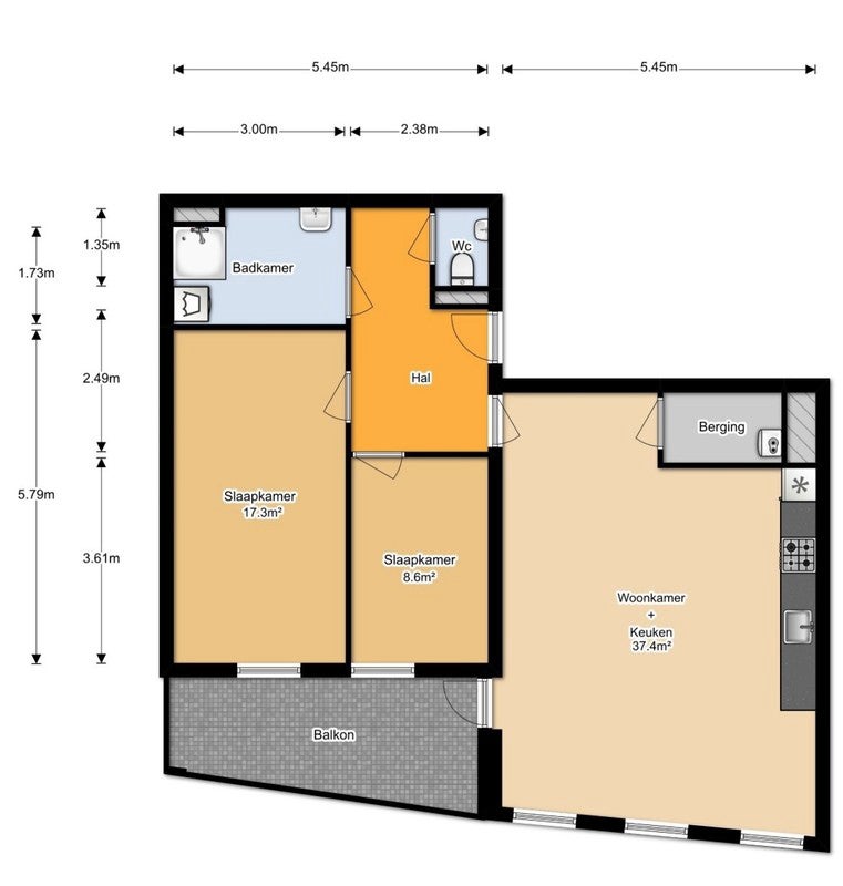 Jan Stuytstraat – appartement – Bergschenhoek | 1208.00 EUR