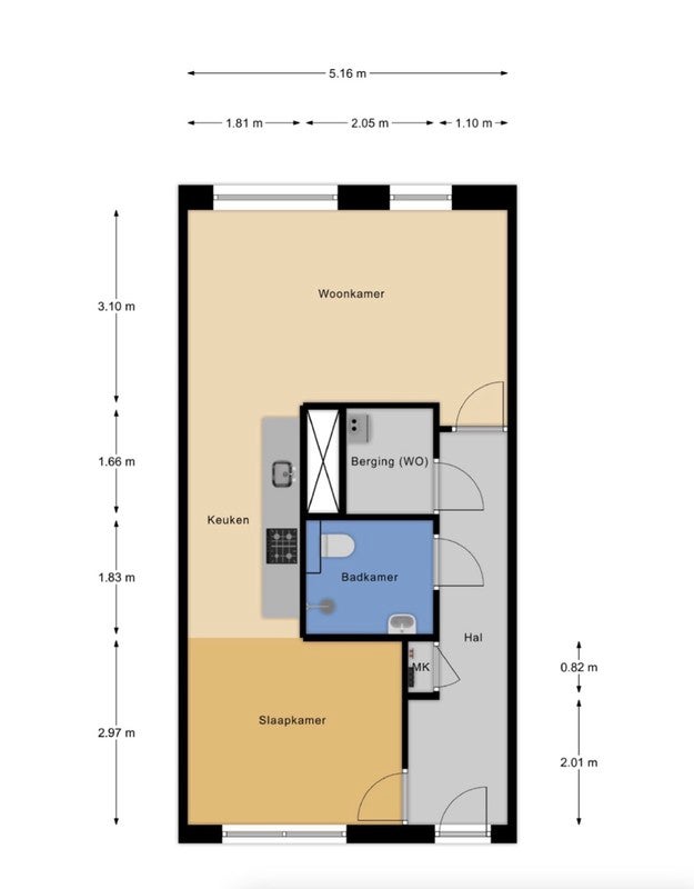 Olympiade – appartement – Vlaardingen | 1250.00 EUR